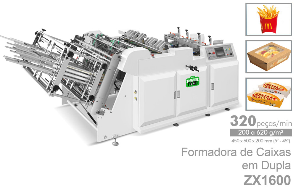 Apolo - PackFood - Máquinas de Embalagens para Fast Food - Copos, caixas, tampas, pratos... de papel
